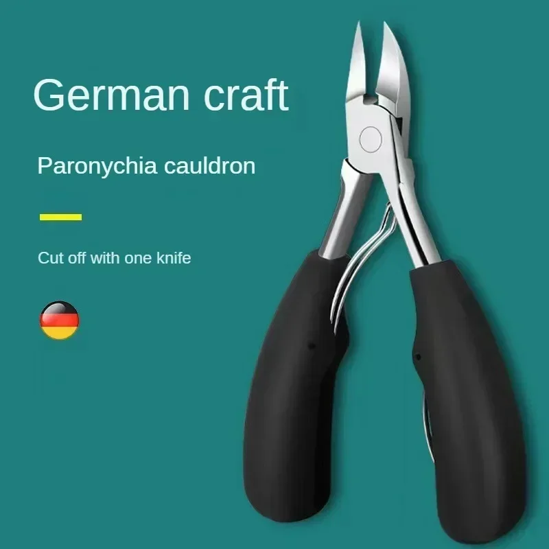 Profissional toe cortador de unhas cortador ferramenta de unhas encravadas unhas grossas removedor de sujeira de pele morta super afiado lâmina curvada ferramentas de unhas