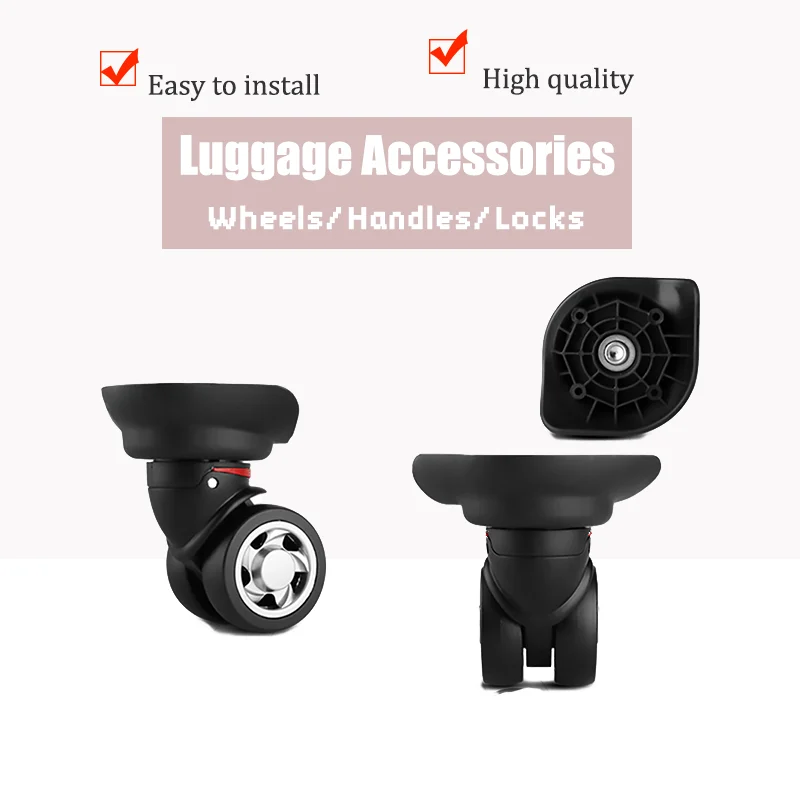 For American Tourister D-8014 Luggage Swivel Wheel Ultra High Smoothness Strong Load-Bearing Rolling Spinner Wheel Durable