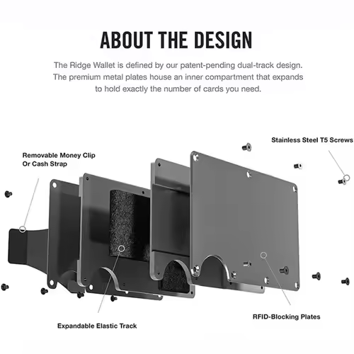 Forged Carbon Fiber Minimalist Slim Smart Wallets for Men Cashback Credit Card Holder Luxury Aluminium Wallet Rfid Money Clip - Image 3