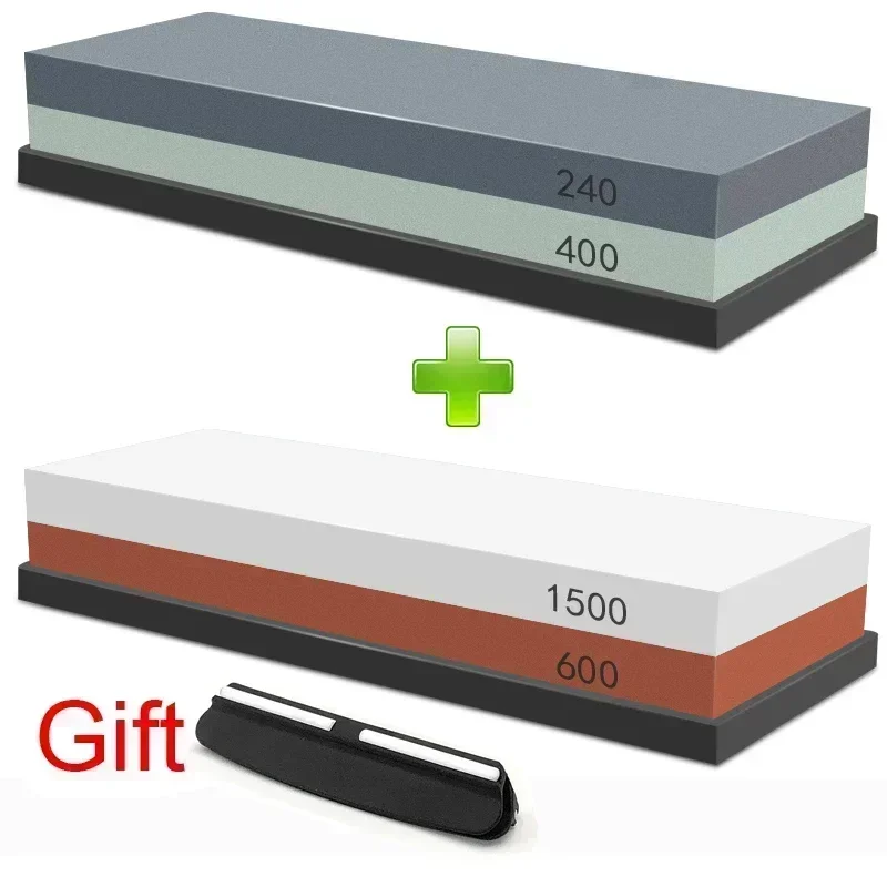 1-7 stuks slijpsteen messenslijper Grit240-8000 #   Whetstone Professionele slijpsteenset Houten basis Hoekgeleider Polijstset - afbeelding 1