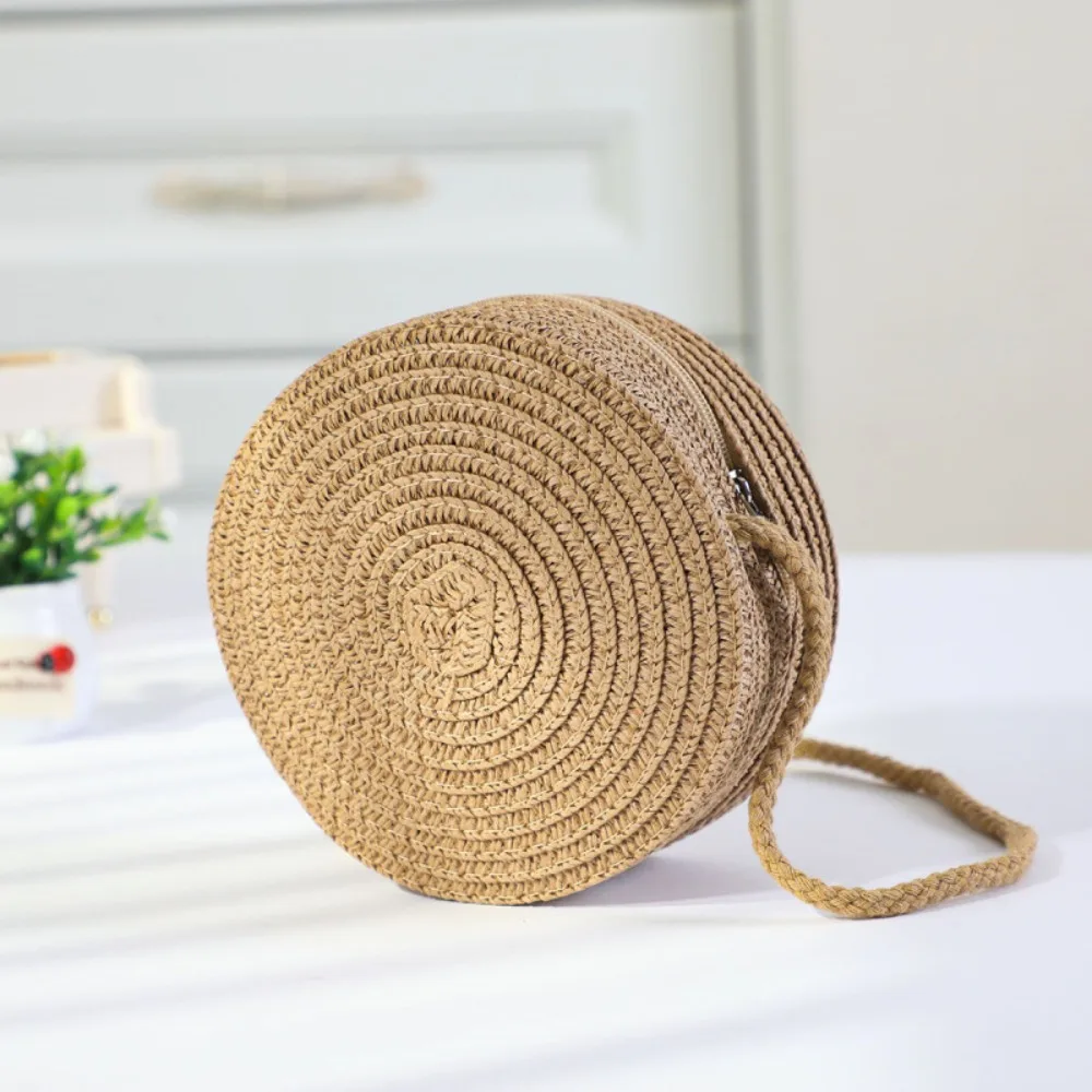 حقيبة شاطئ من القش للأطفال ، حقيبة كروس بودي لطيفة ، حقيبة رسول كاجوال للأطفال ، نمط قلب ، الموضة