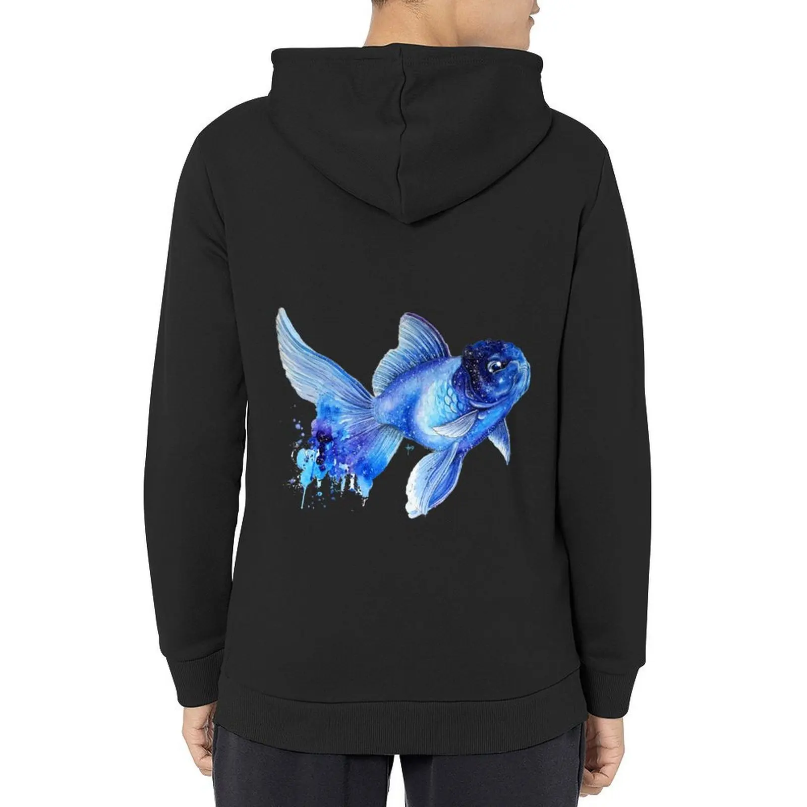 

Cosmic Goldfish Hoodie autumn clothes autumn jacket men winter clothes men's winter sweater hoodies for men high quality
