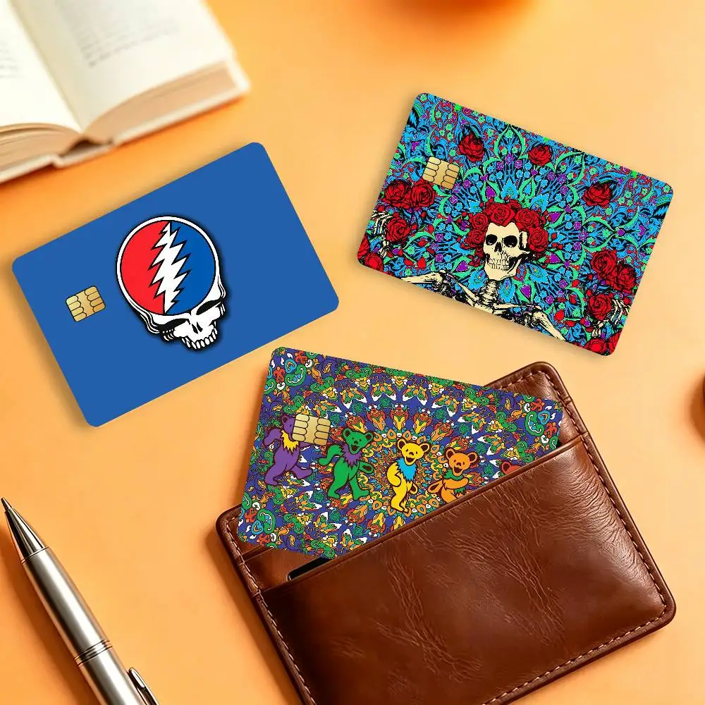 Rock Band G-Grateful Dead Matte Card Stickers For Credit Cards Debit Cards And Transit Cards 4Pcs