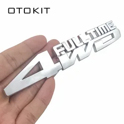 3D Car Styling 4WD Full Time Chrome Emblem Badge Truck Auto Gule Sticker Decal Akcesoria do Jeep Renegade Toyota Ford