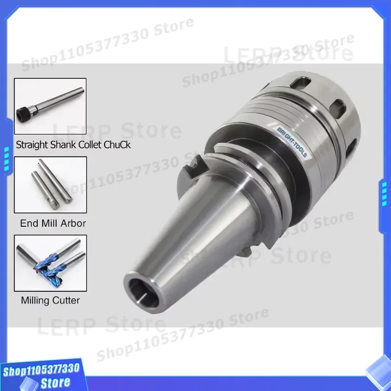 CAT40 Power Milling Chuck High Clamping Force Precision CNC Turret Lathe Accessories Inch Bright Tool for Milling Machine