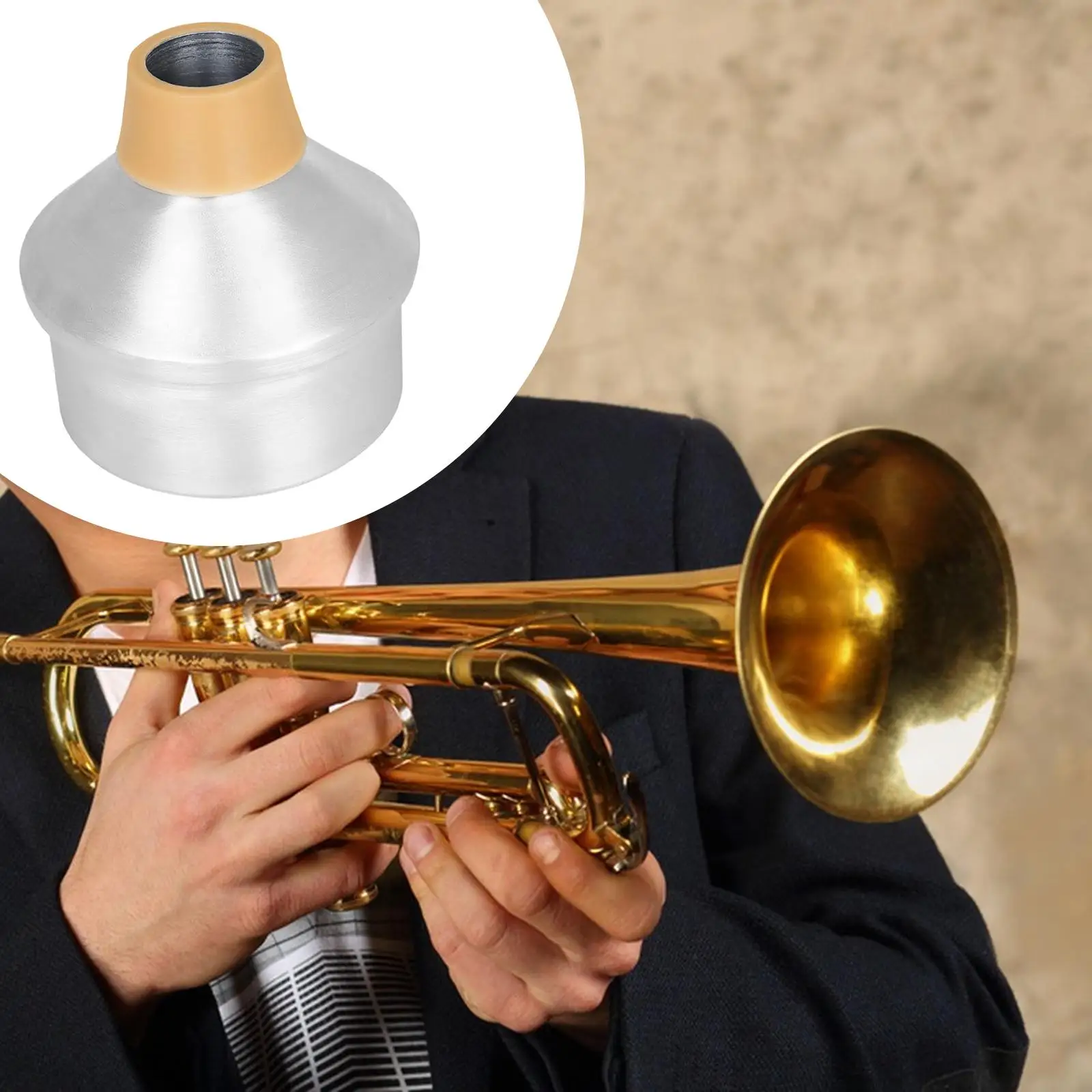 Trumpet Mute Traditional Wah Wah Mute Wear Resistant Portable for Music Lovers Students Musician Musical Instrument Parts