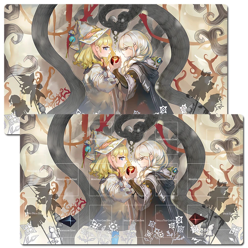 

YuGiOh Risette Asteria of the White Woods TCG CCG Mat Trading Card Game Mat Rubber Table Playmat Desk Gaming Play Mat Mouse Pad