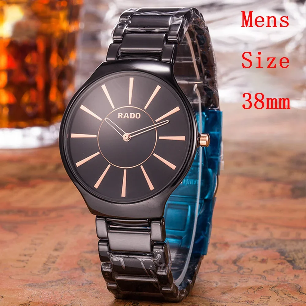 Top Rado Original Brand Watches For Mens Ladies Luxury Ceramic 38MM/28MM Simple Women Watch High Quality Sports AAA Male Clocks image 3