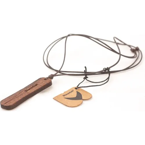 Blackfish Embroidered Walnut Tree Necklaces/Walnut Tree Inlaid Necklace