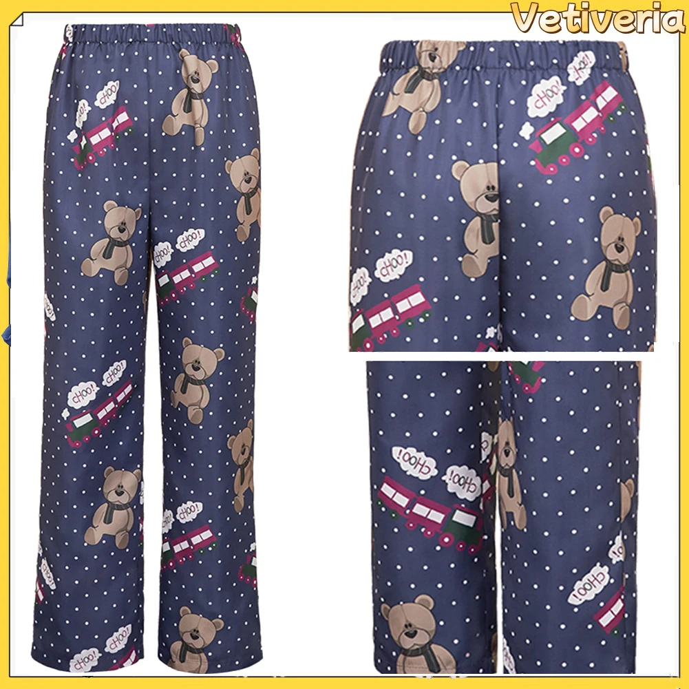 

Unisex Rumi Kpop Demons Cosplay Hunters Pants Costume Cartoon Bear Casual Trousers Halloween Carnival Party Adult Suit