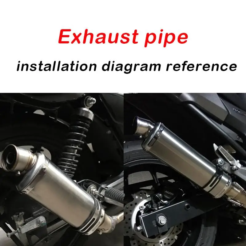 Motorcycle Exhaust System For Yamaha Zuma 125 BWS 125 2020-2022 Escape Front Header Pipe Muffler Tips Silencer 310MM\\370MM\\440MM