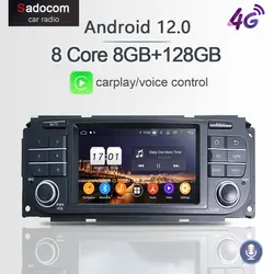 Px6-Androidカーラジオ12.0,8GB RAM,68GB,DVDプレーヤー,2 DIN,カー,ジープ,リバティ,セブ,グランドチェロキー,ラングラー,クライスラー,300m