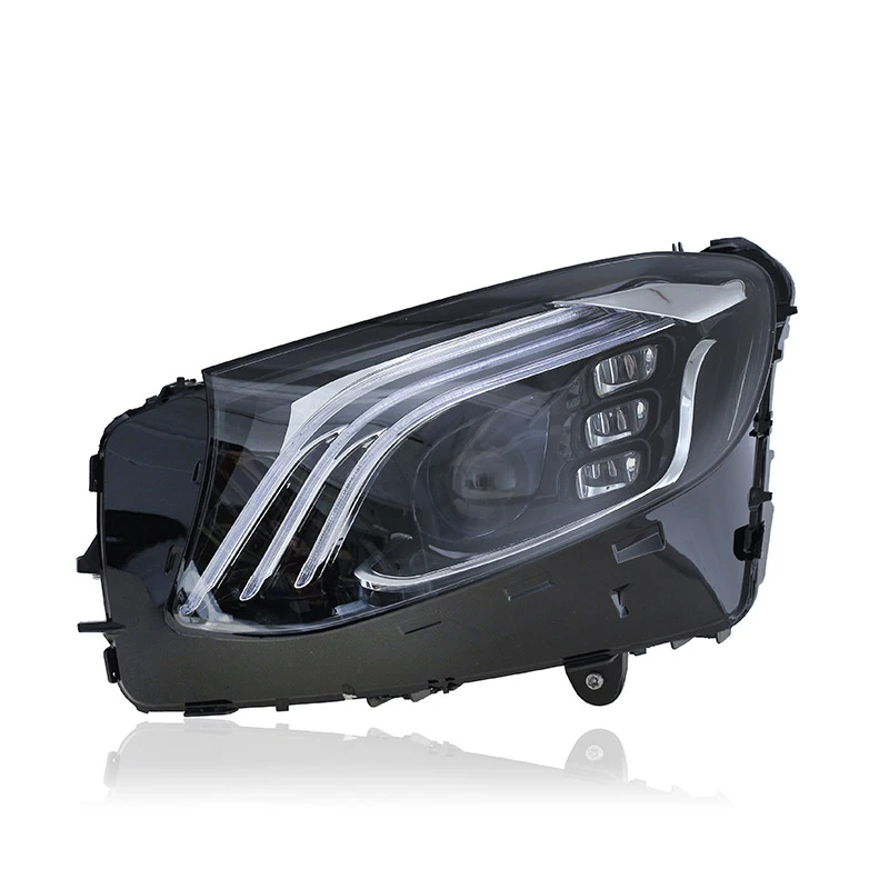 

Подходит для модификации фар Mercedes-Benz GLC/W253 2016-2019 годов выпуска в стиле Maybach с LED-дневными ходовыми огнями и головным светом.