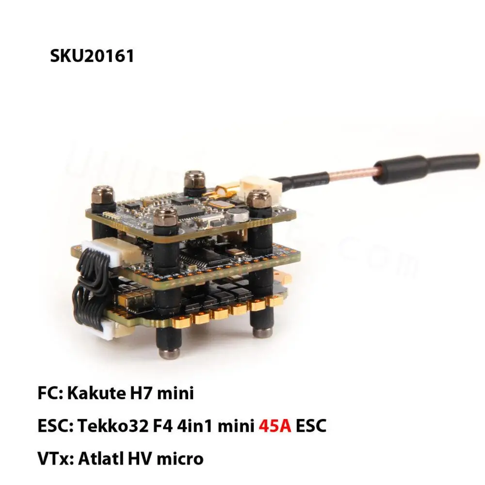 

2022 New Kakute H7 Mini Flight controller Tekko32 F4 45A BLHeli_32 4in1 ESC Atlatl HV Micro 800mW VTX Stack for FPV Racing Drone