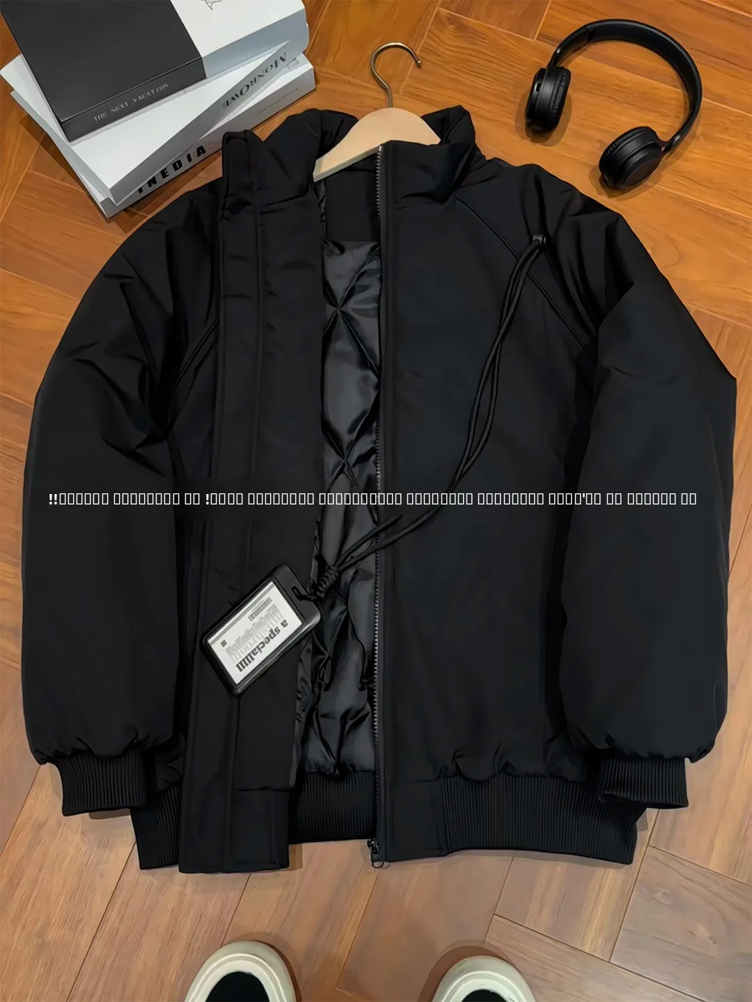 

American Sle ort Stand Collar Tee Proof Workwear Cotton Jaet Men's Thiened Warm Winter Flight Coat Cotton Outerwear