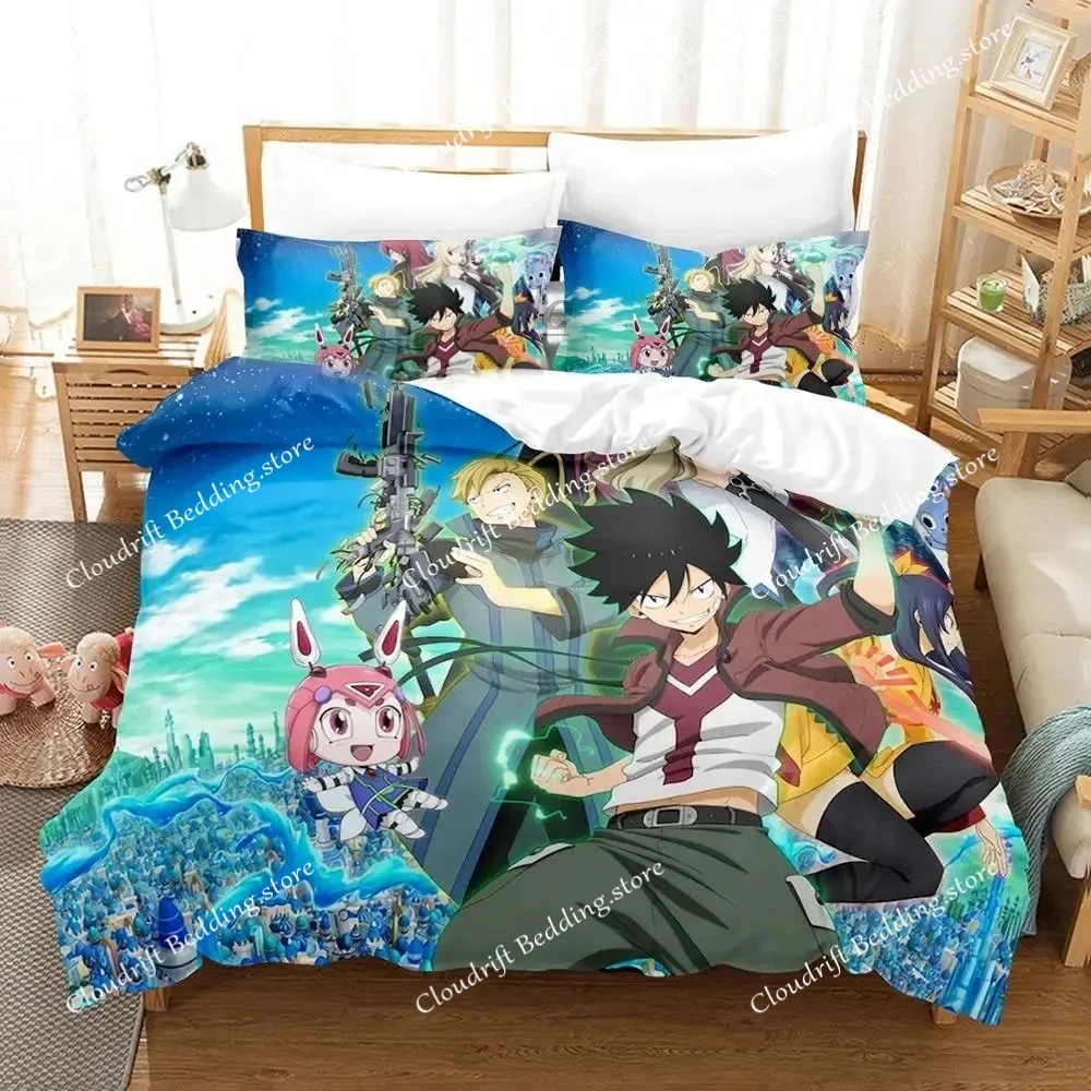 3D Printed Anime Edens Zero Bedding Set Duvet Cover Bed Set Quilt Cover Pillowcase Comforter King Queen Size Boys Adult Bedding