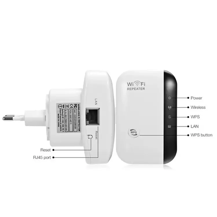 Easy Setup Wifi Extender Booster With 802.11N/B/G 300Mbp Wireless Wifi Repeater Extender Signal