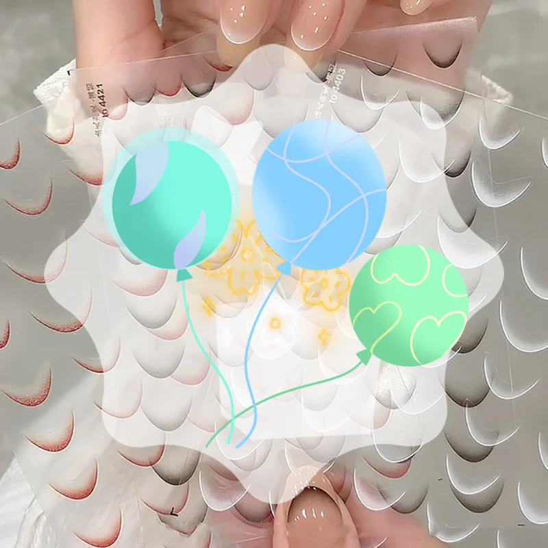 

1 Sheet Fashion French Gradient Nail Art Stickers Thin Black White Line Press On Nails Decals Manicure Decorations DIY