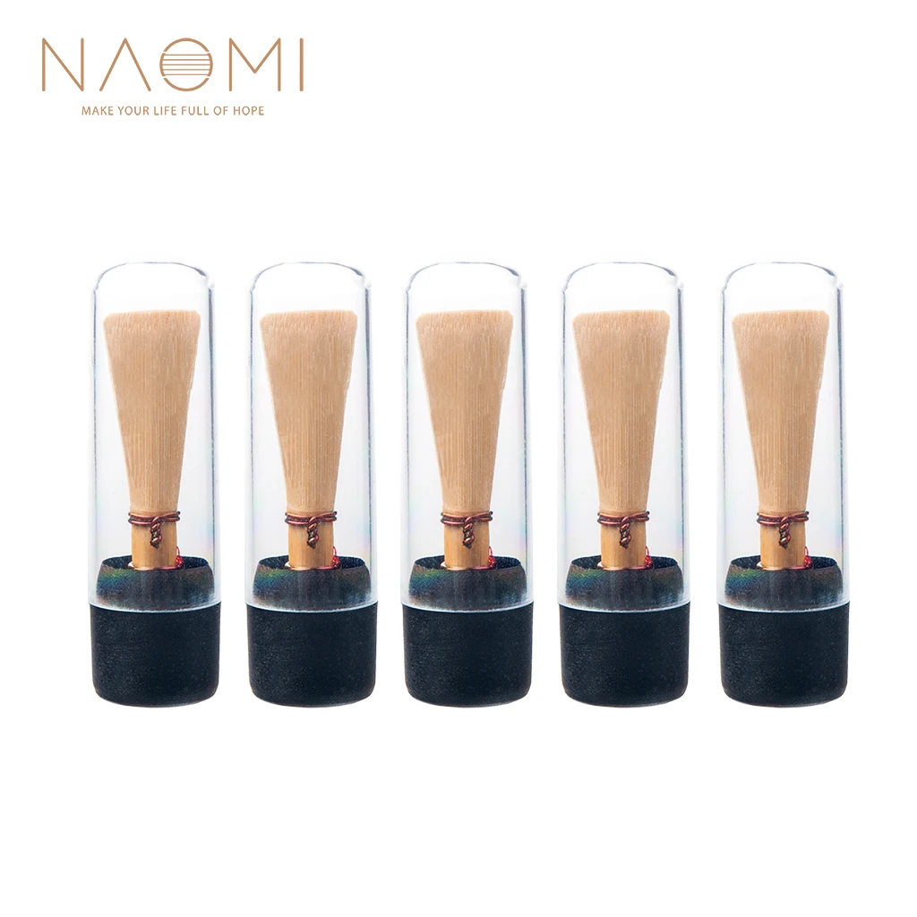 NAOMI 5PCS High Quality Medium Strength For Bassoon Reed Red Line With Plastic Bucket Packaging For Bassoon