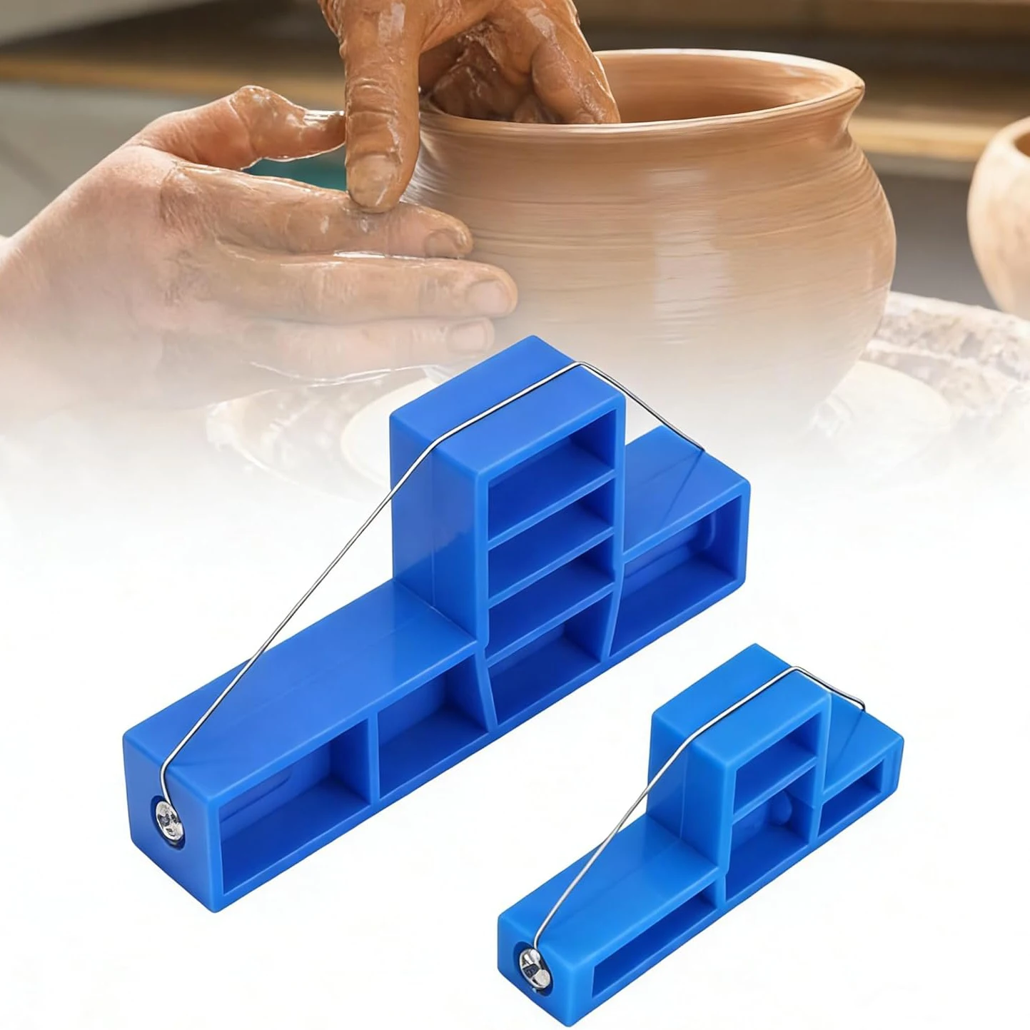 Ceramic Pottery Measurement Tool for Throwing Clay Leveling Height Gauge Ruler Hand Casting Tools for Potters Clay Sculpture