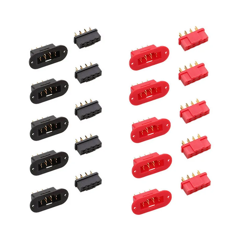 10Pairs Mpx 8 Pin Connector Plug Goldplated Male/Female for Signal Transmission & Low Current Drive Connecting RC Models Parts