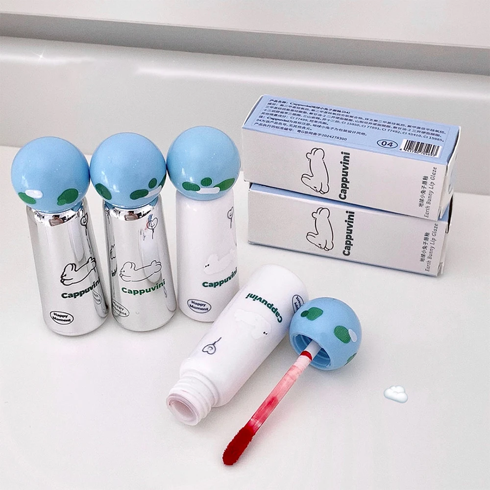 Cappuvini-マットベルベットの口紅,バニーの釉薬,カップを染色しにくい,絹のような滑らかな色のメイク