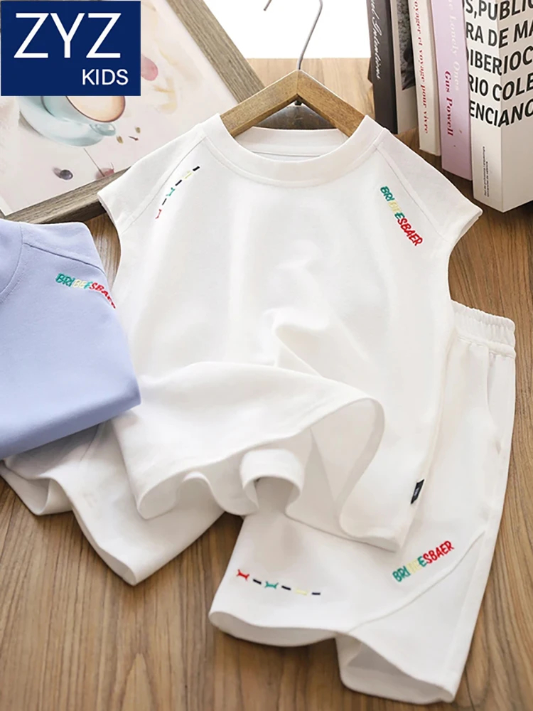conjunto-de-dos-piezas-de-chaleco-deportivo-de-verano-para-ninos-delgado-sin-mangas-fresco-elegante-mezcla-de-algodon-y
