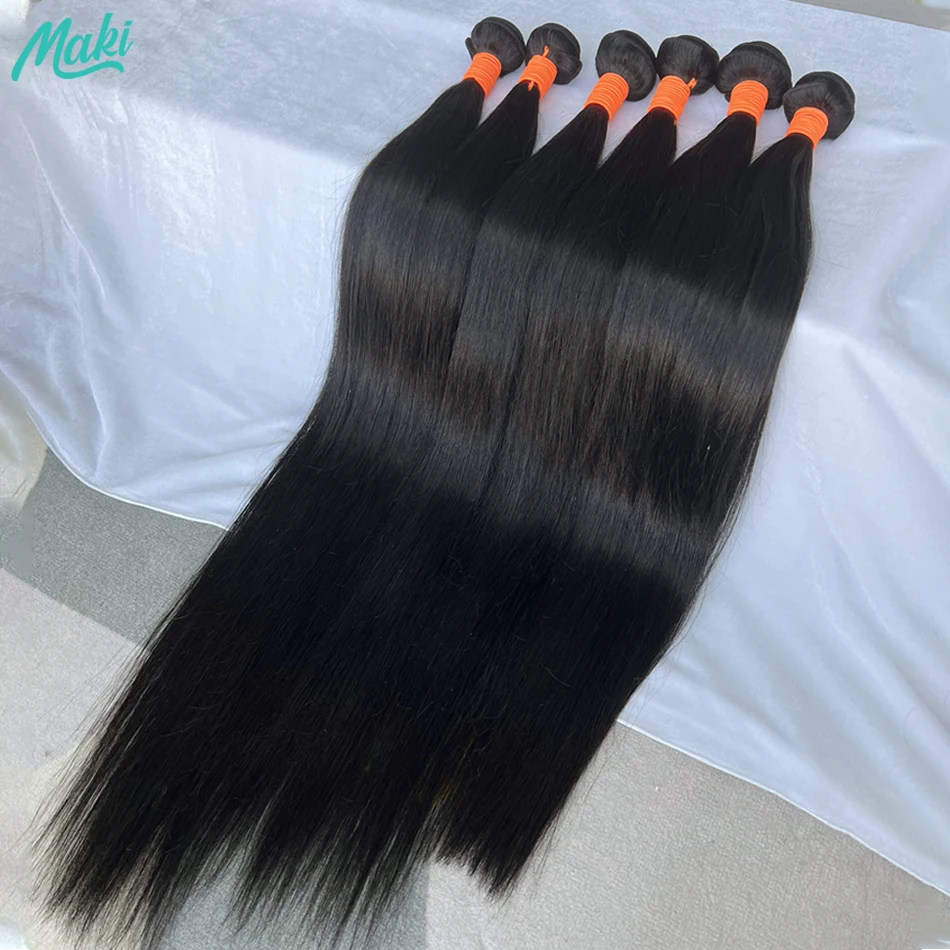 

Straight Human Hair Bundles Brazilian 30 40 Inch Hair Extensions Weave Natural Black 8A Cheap On Sale 100% Human Hair for Women