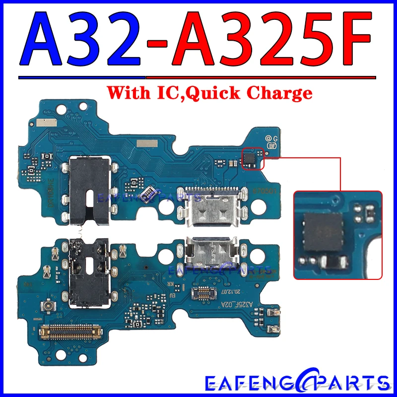 Usb Dock Charger Port for Samsung Galaxy A02S A12 Nacho A22 A32 A42 A52 A52S A72 K1 K2 Version 4G 5G Charging Board Module