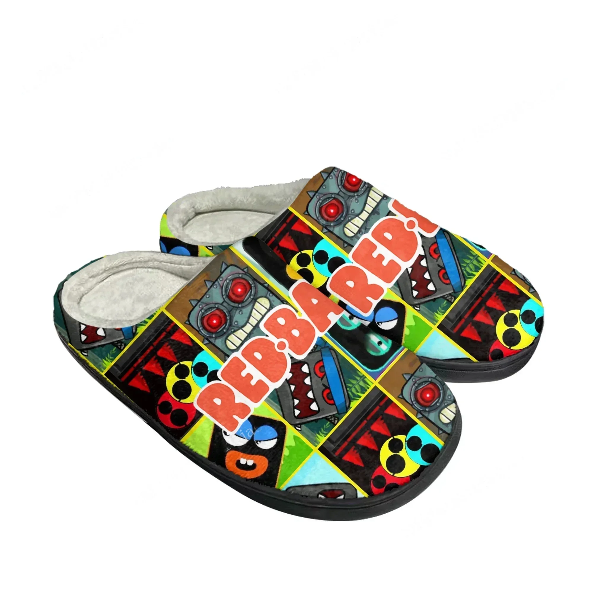 

Red Ball Home Cotton Slippers Cartoon Game Mens Womens Teenager Fasnion Plush Bedroom Casual Keep Warm Shoes Tailor Made Slipper