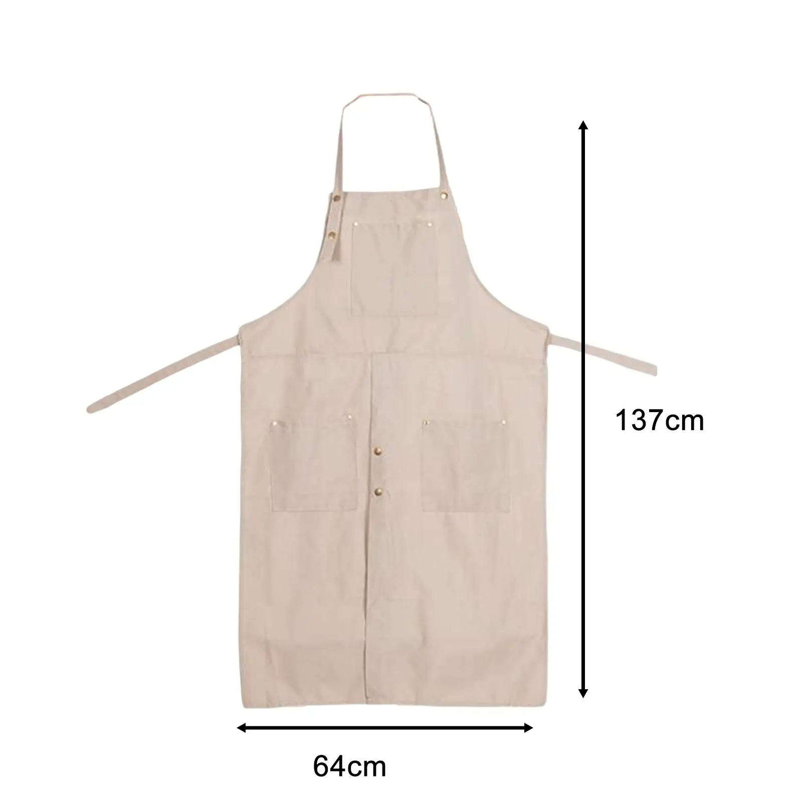 Ceramic Apron Work Apron Adjustable Strap Oilproof Split Leg Clay Apron