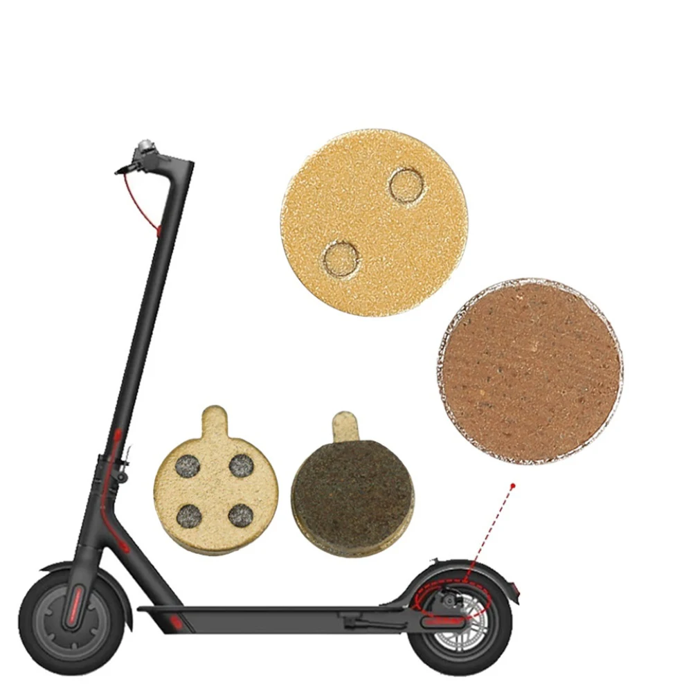 

2pair Electric Scooter Brake Pads All-Metal Disc Brake Friction Plate For M365/1S/PRO/PRO2 Scooter Braking Pad Replace Parts