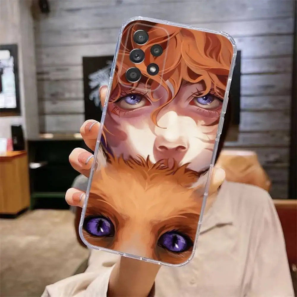 حافظة لهاتف سامسونج جالاكسي A,71,70,52,51,40,31,50,50S,30S,21S,12,10,Note20ultra غطاء شفاف #5