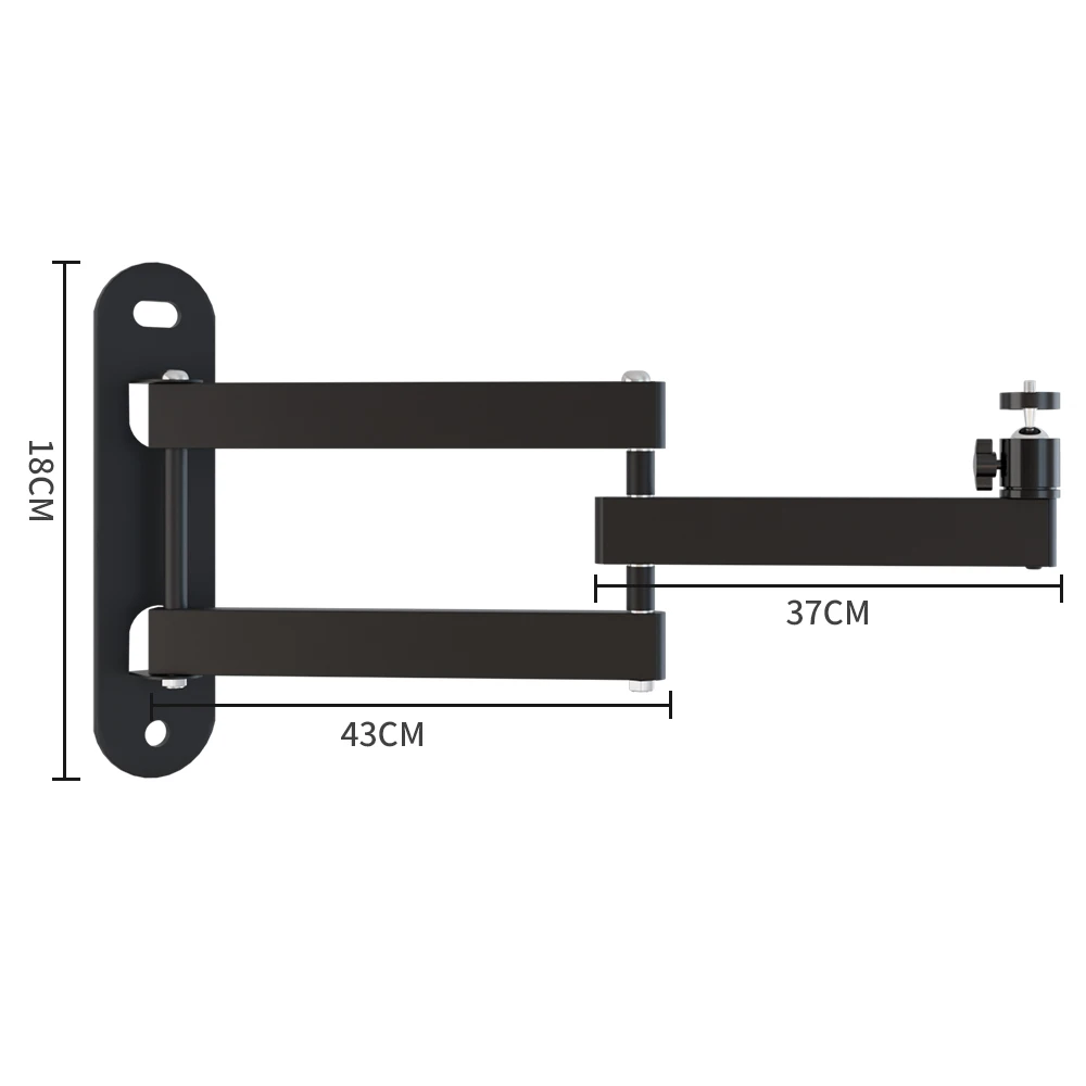 Projektor-Wandhalterung, Auslegerarmständer aus Aluminiumlegierung für universelle 1/4-Zoll-Schraubenlochartikel, XGIMI TD 3 kg Tragfähigkeit