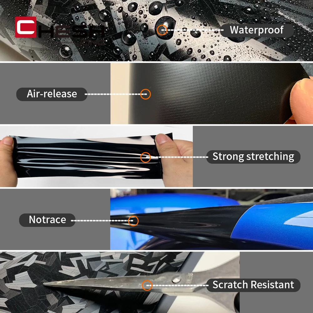 Matte Black Forged Carbon Vinyl Wrap Self Adhesive Waterproof Films Customization Size for Car Hood Motorcycle Wrapping Films