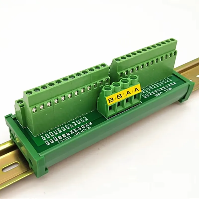 DIN Rail Mount Screw Terminal Module 2x24 Position Connector  Power Distribution Board.