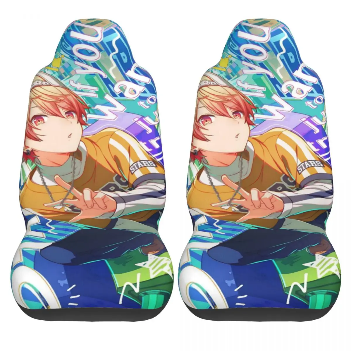 

Чехлы для автомобильных сидений Tsukasa Tenma, полиэстер, для грузовиков, эластичные, 2 шт., недорогие