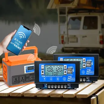 12V/24V 30A60A LCD velký digitální displej Bluetooth Wifi solární regulátor nabíjení Vestavěný MPPT regulátor pro ukládání energie 10 nejlepší prodej mppt wifi - №6