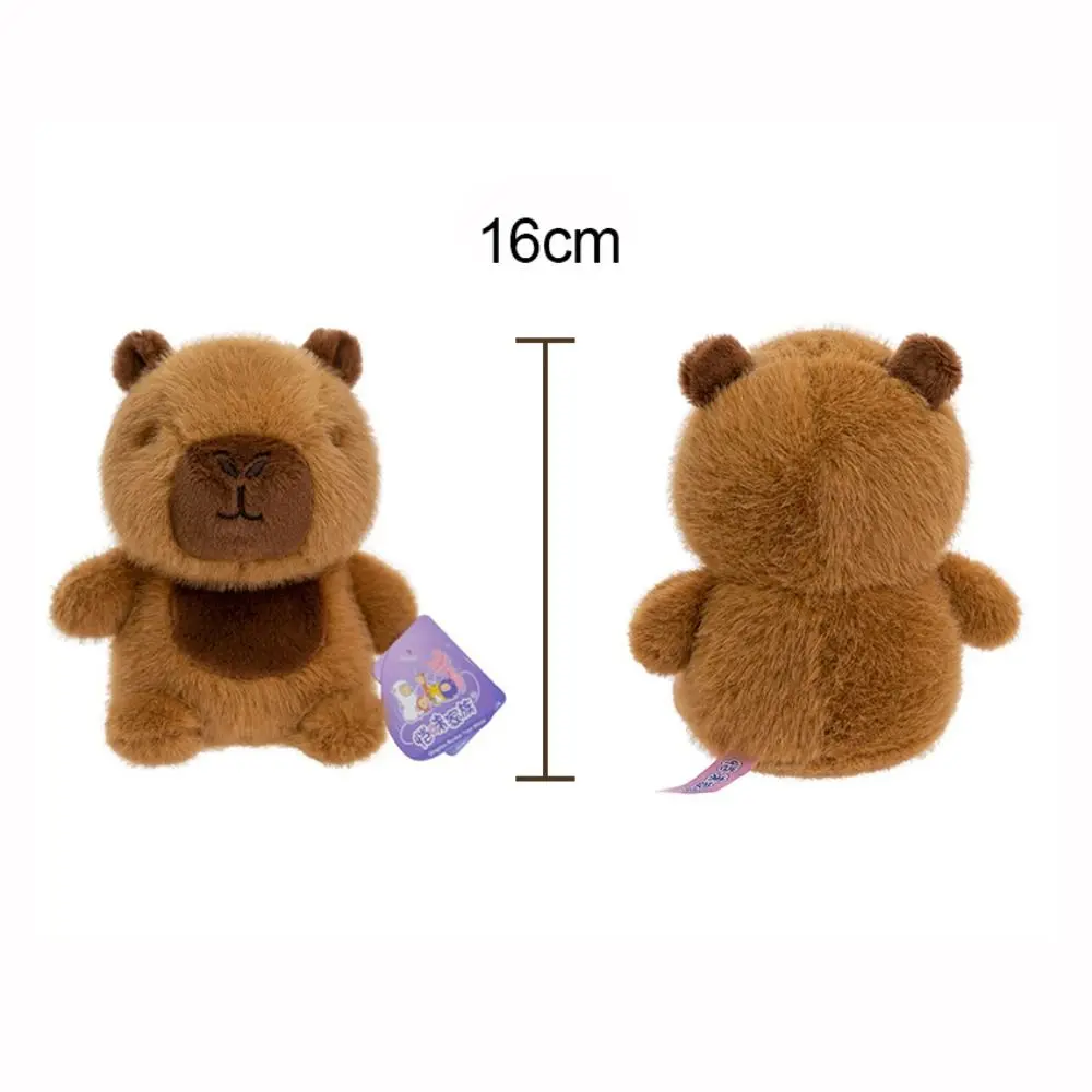 Fashion 16cm Plush Companion Doll Plush Capybara Stuffed Animal Pillow Bear Super Soft Animal Plush Toy Sleeping Gift