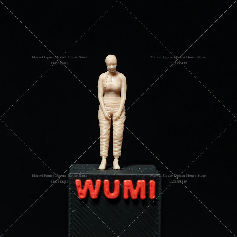 1/64 1/43 1/35 Scale Miniature Scene Doll Un-panited White Figure Mini Model Female Maintenance Worker‌ ‌Handywoman Servicewoman