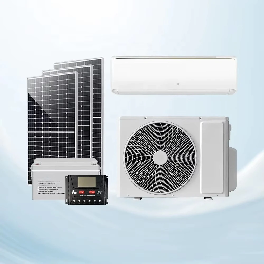 For Solar Split Air Conditioner 9000-12000 Btu AC/DC Hybrid Inverter Cooling & Heating WiFi Outdoor R410A