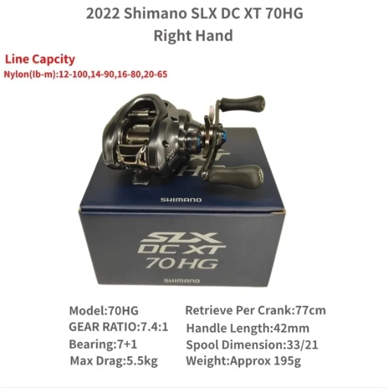 SHIMANO 2022 SLX DC XT 70 71 70HG 71HG 70XG 71XG 6.2:1 7.4:1 8.1:1
