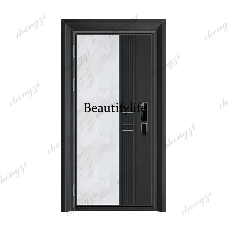 TTT Customization Foshan Factory Stainless Steel Front Entry Exterior Residential Doors Modern Design Anti-Theft