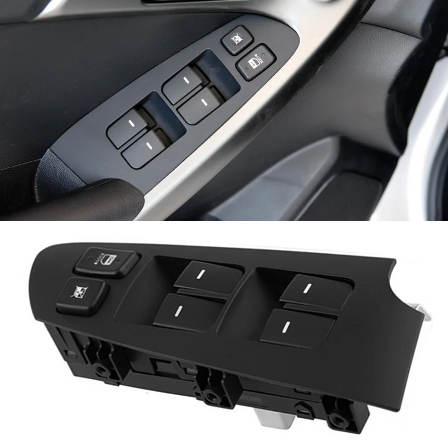 935701M100WK Front Left Door Master Power Window Switch Panel LHD For KIA Forte Cerato 2010-2013 OEM 93570-1M100 WK Replacement