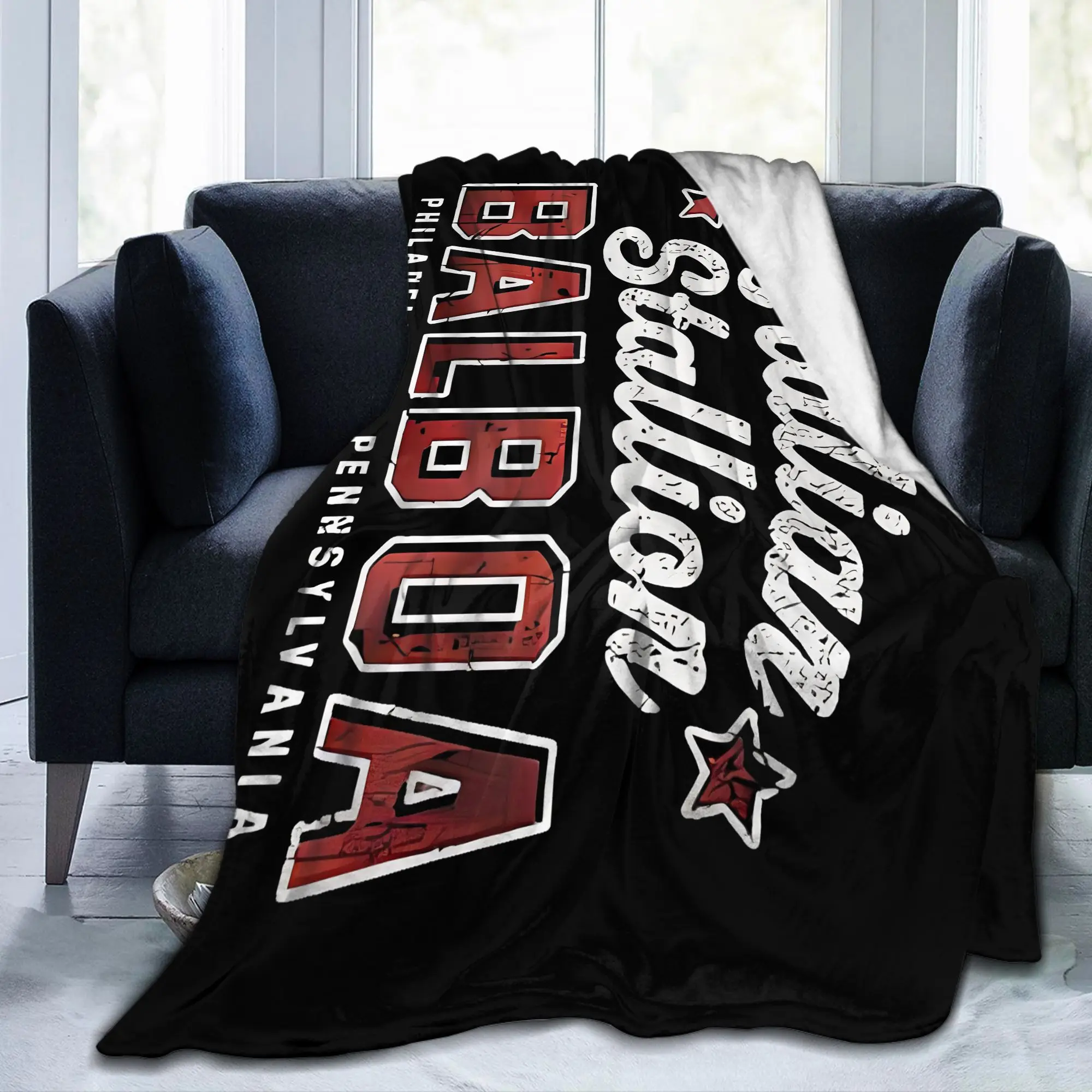 Rockys Italian Stallion Horse Flannel Blanket Boxing Movie Awesome Bedding Throw Blankets Bedspreads Lightweight Multifunction