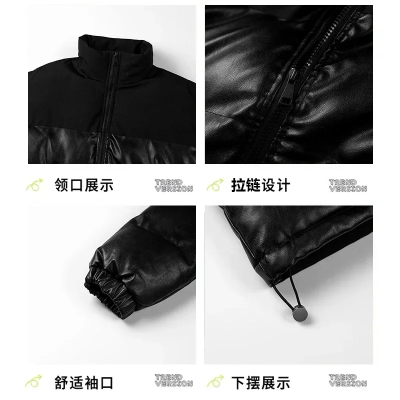 Hochwertige neue Herren Winter Freizeit Modetrend Kapuze warme Baumwoll kleidung warme Herren jacke