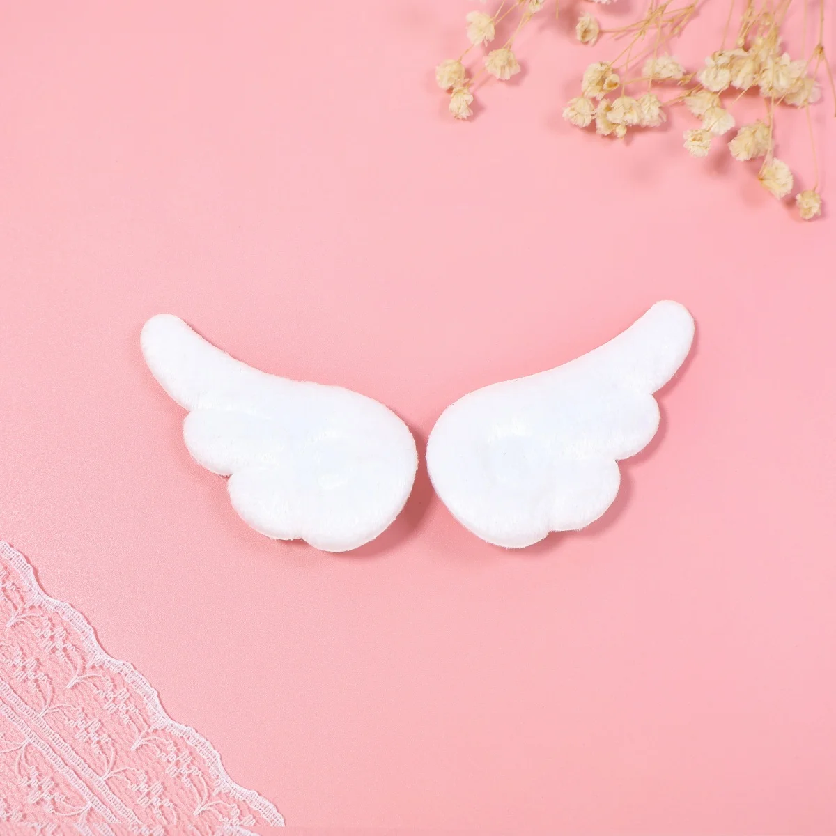 Kawaii Angel Hair Clip Plush Wing Design Adorable Fluff Barrettes for Girls Children Gift