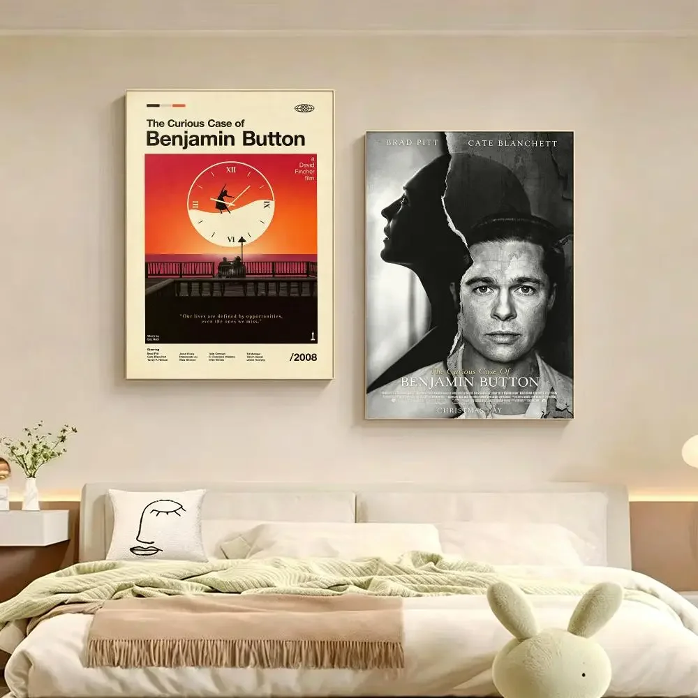Movie The Curious Case of Benjamin Button Poster Poster Multiple Sizes  frameless Creamy Style Wall Art Home Decor For Bedroom