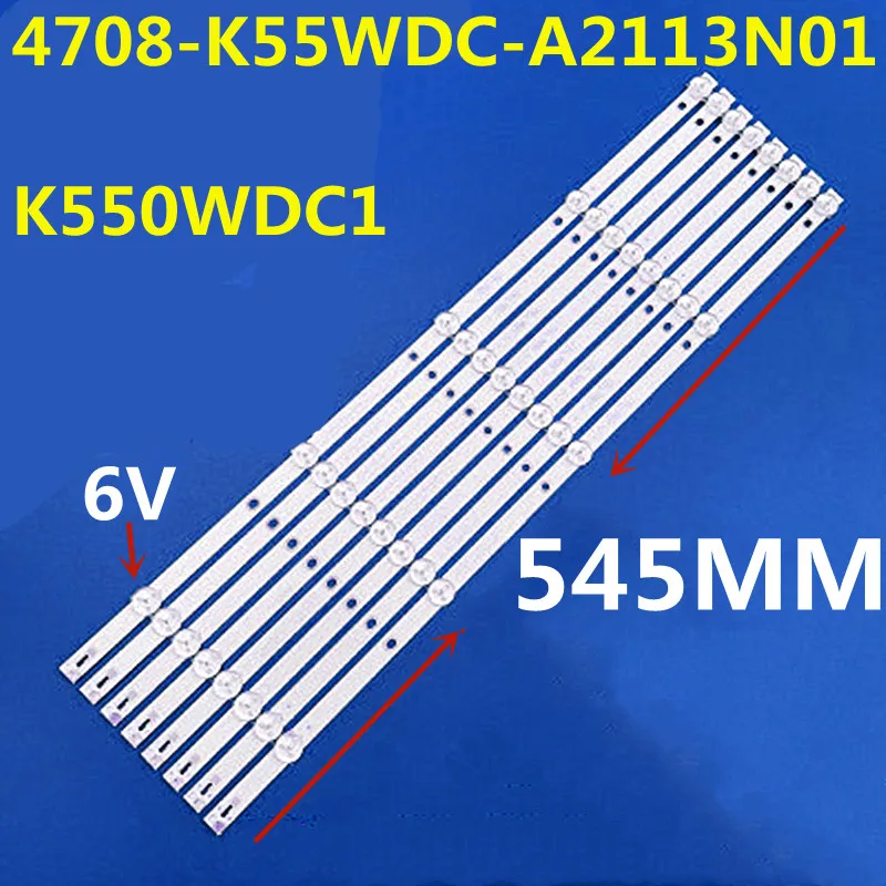 

LED Backlight Strip For 55U5080 55PUF6092 55PUF6263/T3 55PUF6023/T3 K550WDC1 A1 4708-K55WDC-A2113N01 4708-K55WDC-A1113N01