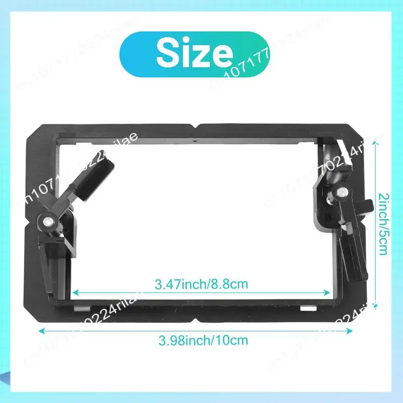 A17Z 12 قطعة من دعامة تثبيت لوحة الحائط ذات الجهد المنخفض (عصابة واحدة - أسود